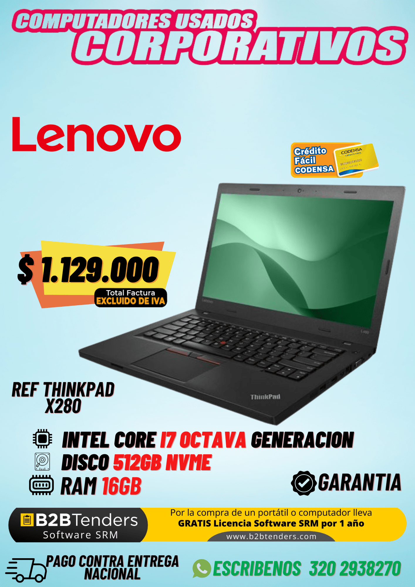 Lenovo X280 Intel® Core™ I7